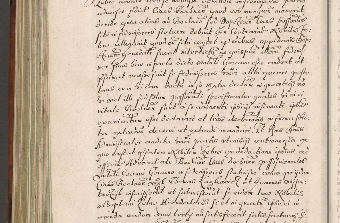 Zdjęcie nr 1073 dla obiektu archiwalnego: Acta actorum, obligationum, erectionum, decretorum, rovisionum, instutionum, confirmationum caeterarumque causarum et negotiorum ad forum spirituale pertinentium coram R. D. Georgio S. R. E. Cardinali presbytero Radziwiłł nuncupato, perpetuo administratore episcopatus Cracoviensis et Ducatus Severiensis, duce in Olika et Nieśież, Sacrique Romani Imperii principe ab anno 1597 ad annum 1600 diem 12 Februarii inclusive, etiam sub ansentia eius Cracoviae acticatorum.