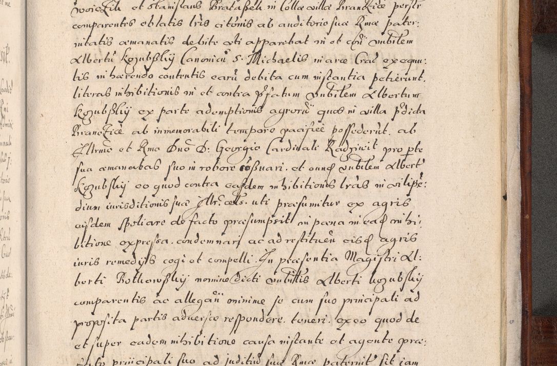 Zdjęcie nr 1046 dla obiektu archiwalnego: Acta actorum, obligationum, erectionum, decretorum, rovisionum, instutionum, confirmationum caeterarumque causarum et negotiorum ad forum spirituale pertinentium coram R. D. Georgio S. R. E. Cardinali presbytero Radziwiłł nuncupato, perpetuo administratore episcopatus Cracoviensis et Ducatus Severiensis, duce in Olika et Nieśież, Sacrique Romani Imperii principe ab anno 1597 ad annum 1600 diem 12 Februarii inclusive, etiam sub ansentia eius Cracoviae acticatorum.