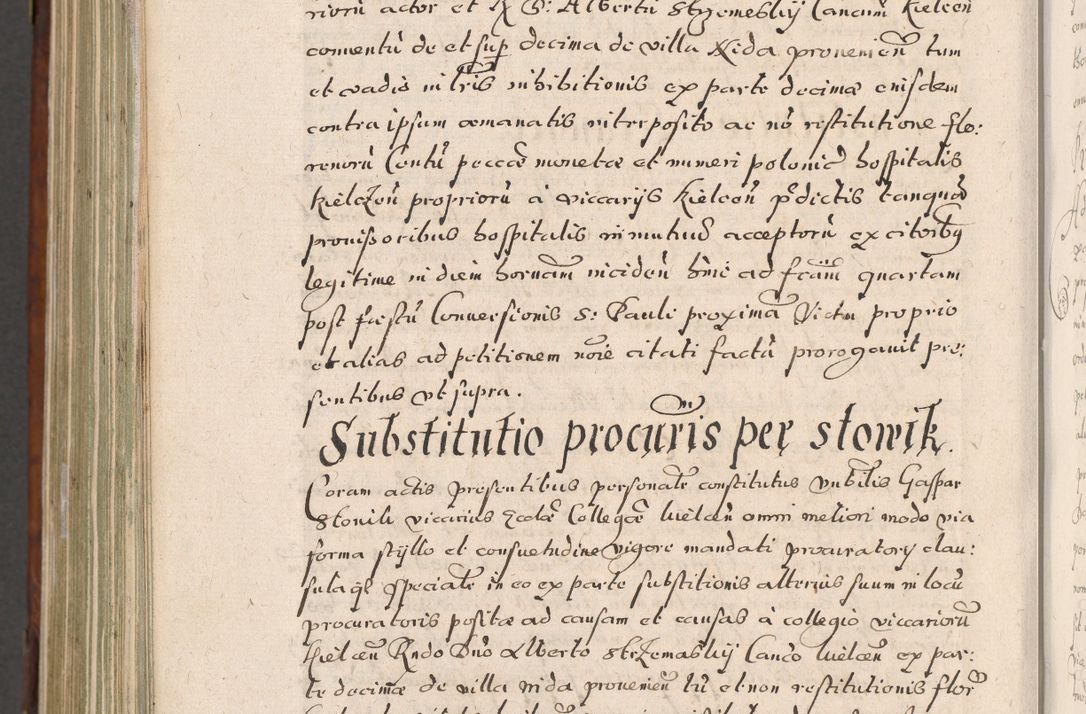Zdjęcie nr 1059 dla obiektu archiwalnego: Acta actorum, obligationum, erectionum, decretorum, rovisionum, instutionum, confirmationum caeterarumque causarum et negotiorum ad forum spirituale pertinentium coram R. D. Georgio S. R. E. Cardinali presbytero Radziwiłł nuncupato, perpetuo administratore episcopatus Cracoviensis et Ducatus Severiensis, duce in Olika et Nieśież, Sacrique Romani Imperii principe ab anno 1597 ad annum 1600 diem 12 Februarii inclusive, etiam sub ansentia eius Cracoviae acticatorum.