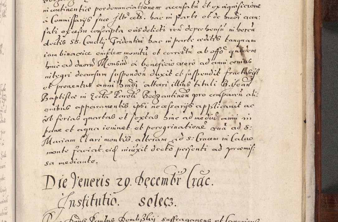 Zdjęcie nr 1052 dla obiektu archiwalnego: Acta actorum, obligationum, erectionum, decretorum, rovisionum, instutionum, confirmationum caeterarumque causarum et negotiorum ad forum spirituale pertinentium coram R. D. Georgio S. R. E. Cardinali presbytero Radziwiłł nuncupato, perpetuo administratore episcopatus Cracoviensis et Ducatus Severiensis, duce in Olika et Nieśież, Sacrique Romani Imperii principe ab anno 1597 ad annum 1600 diem 12 Februarii inclusive, etiam sub ansentia eius Cracoviae acticatorum.