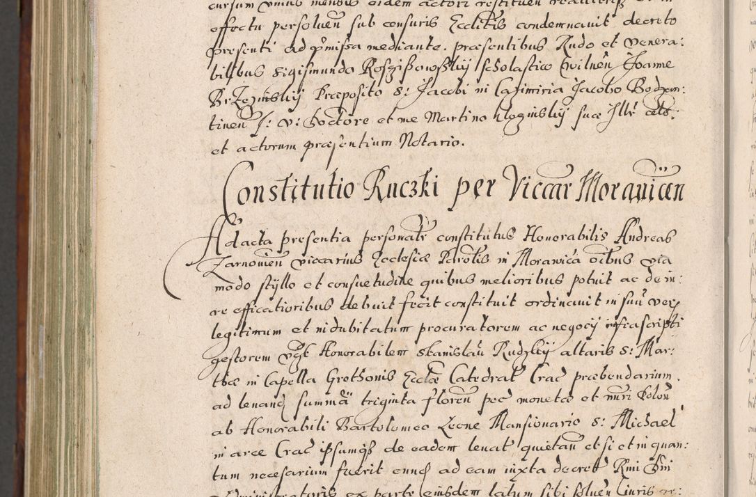 Zdjęcie nr 1043 dla obiektu archiwalnego: Acta actorum, obligationum, erectionum, decretorum, rovisionum, instutionum, confirmationum caeterarumque causarum et negotiorum ad forum spirituale pertinentium coram R. D. Georgio S. R. E. Cardinali presbytero Radziwiłł nuncupato, perpetuo administratore episcopatus Cracoviensis et Ducatus Severiensis, duce in Olika et Nieśież, Sacrique Romani Imperii principe ab anno 1597 ad annum 1600 diem 12 Februarii inclusive, etiam sub ansentia eius Cracoviae acticatorum.