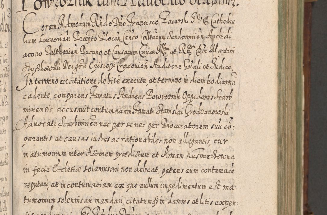 Zdjęcie nr 62 dla obiektu archiwalnego: Acta actorum, causarum spiritualium, civilium, criminalium, obligationum, quietationum, inscpritionum, cessionum, decimarum, testamentorum R. D. Martini Szyszkowski, episcopi Cracoviensis, ducis Severiensis in annis 1620 - 1623. Tomus secundus.