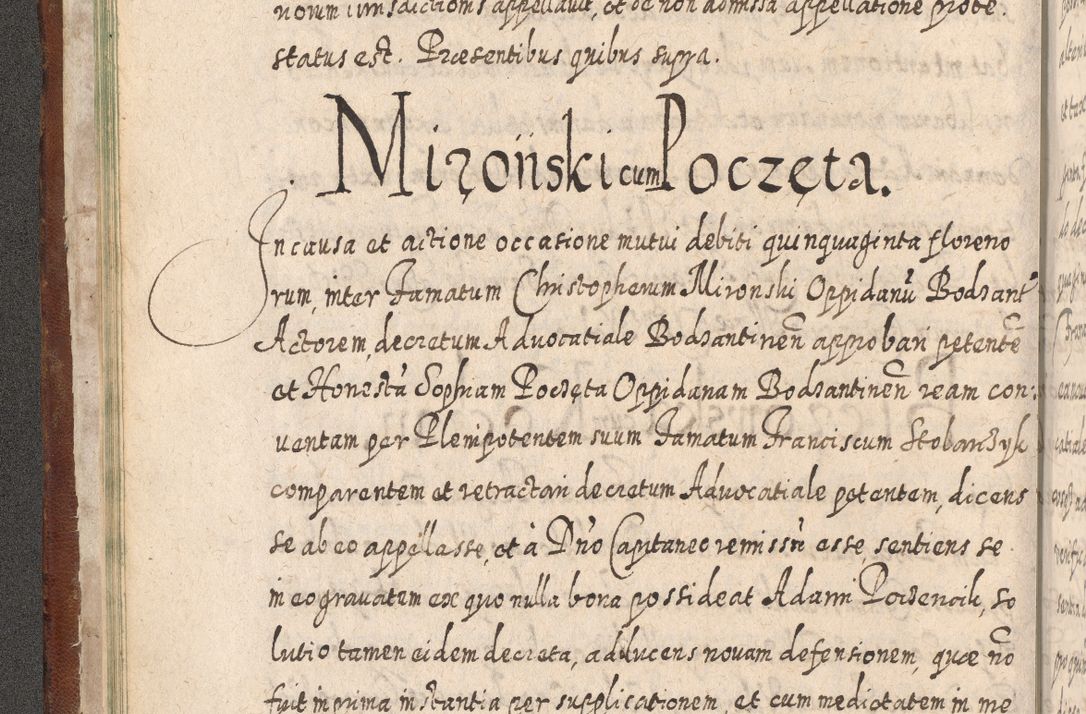 Zdjęcie nr 53 dla obiektu archiwalnego: Acta actorum, causarum spiritualium, civilium, criminalium, obligationum, quietationum, inscpritionum, cessionum, decimarum, testamentorum R. D. Martini Szyszkowski, episcopi Cracoviensis, ducis Severiensis in annis 1620 - 1623. Tomus secundus.