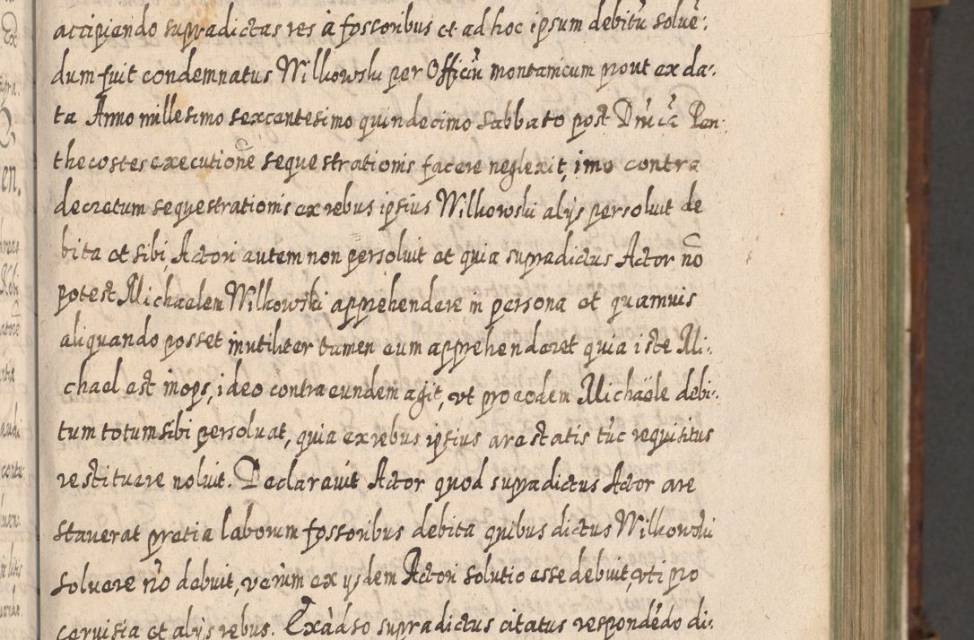 Zdjęcie nr 46 dla obiektu archiwalnego: Acta actorum, causarum spiritualium, civilium, criminalium, obligationum, quietationum, inscpritionum, cessionum, decimarum, testamentorum R. D. Martini Szyszkowski, episcopi Cracoviensis, ducis Severiensis in annis 1620 - 1623. Tomus secundus.