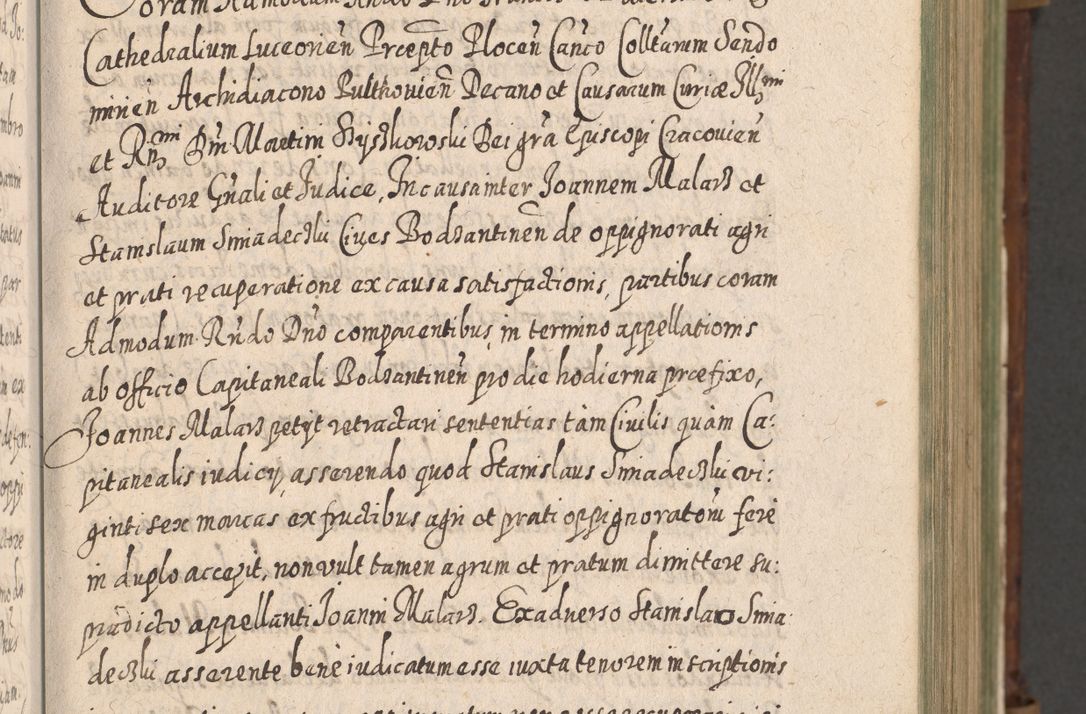 Zdjęcie nr 38 dla obiektu archiwalnego: Acta actorum, causarum spiritualium, civilium, criminalium, obligationum, quietationum, inscpritionum, cessionum, decimarum, testamentorum R. D. Martini Szyszkowski, episcopi Cracoviensis, ducis Severiensis in annis 1620 - 1623. Tomus secundus.