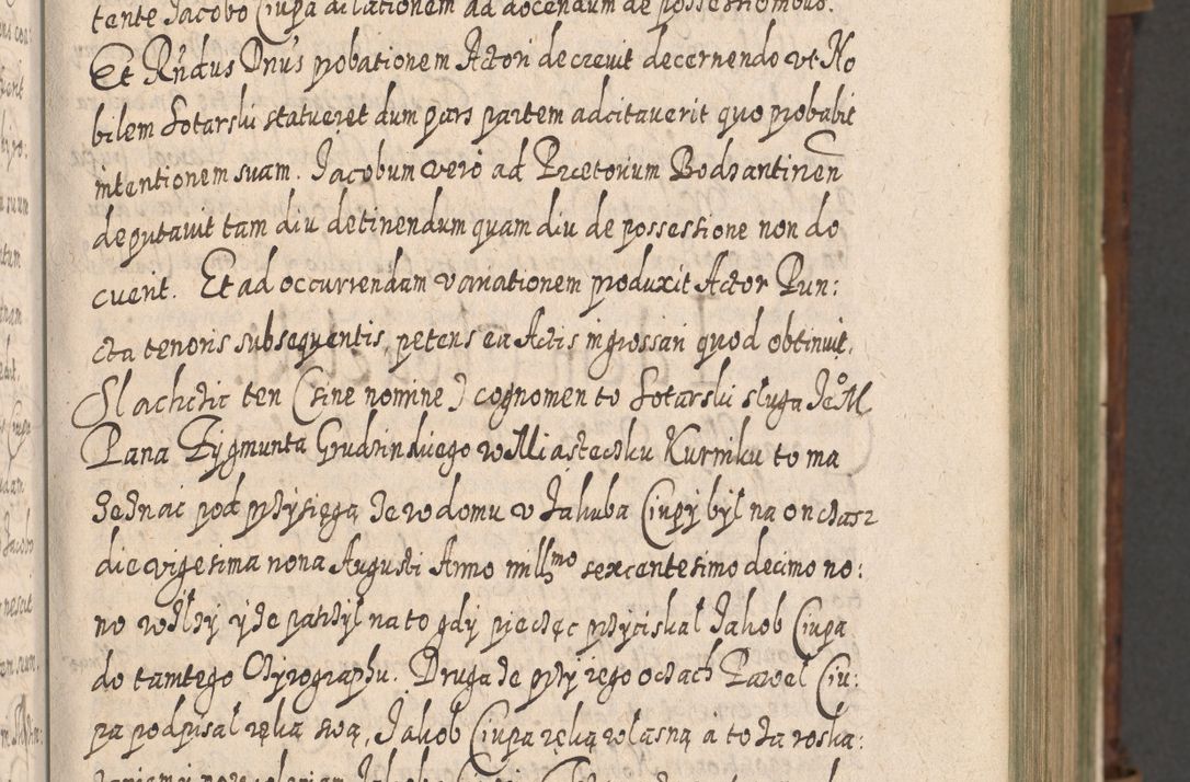 Zdjęcie nr 32 dla obiektu archiwalnego: Acta actorum, causarum spiritualium, civilium, criminalium, obligationum, quietationum, inscpritionum, cessionum, decimarum, testamentorum R. D. Martini Szyszkowski, episcopi Cracoviensis, ducis Severiensis in annis 1620 - 1623. Tomus secundus.