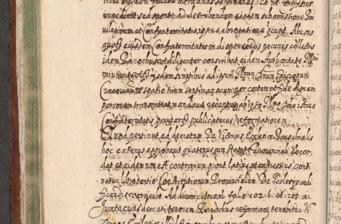 Zdjęcie nr 209 dla obiektu archiwalnego: Acta actorum, causarum spiritualium, civilium, criminalium, obligationum, quietationum, inscpritionum, cessionum, decimarum, testamentorum R. D. Martini Szyszkowski, episcopi Cracoviensis, ducis Severiensis in annis 1620 - 1623. Tomus secundus.