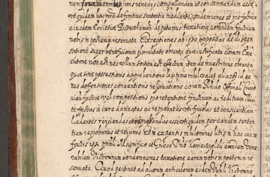 Zdjęcie nr 201 dla obiektu archiwalnego: Acta actorum, causarum spiritualium, civilium, criminalium, obligationum, quietationum, inscpritionum, cessionum, decimarum, testamentorum R. D. Martini Szyszkowski, episcopi Cracoviensis, ducis Severiensis in annis 1620 - 1623. Tomus secundus.