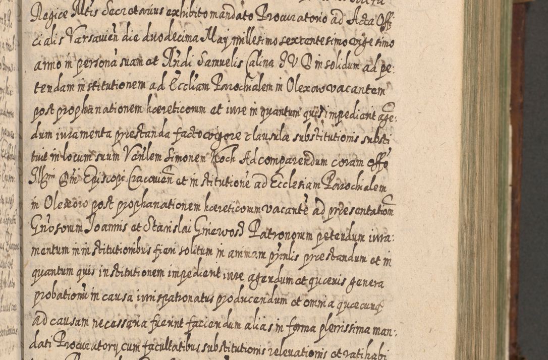 Zdjęcie nr 198 dla obiektu archiwalnego: Acta actorum, causarum spiritualium, civilium, criminalium, obligationum, quietationum, inscpritionum, cessionum, decimarum, testamentorum R. D. Martini Szyszkowski, episcopi Cracoviensis, ducis Severiensis in annis 1620 - 1623. Tomus secundus.