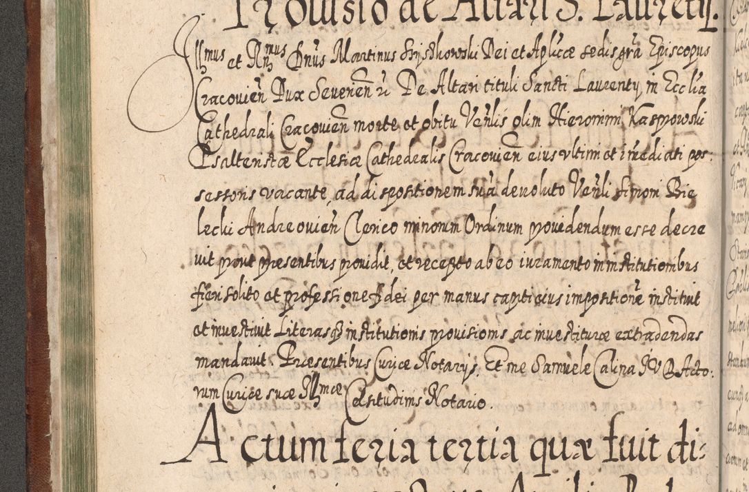 Zdjęcie nr 183 dla obiektu archiwalnego: Acta actorum, causarum spiritualium, civilium, criminalium, obligationum, quietationum, inscpritionum, cessionum, decimarum, testamentorum R. D. Martini Szyszkowski, episcopi Cracoviensis, ducis Severiensis in annis 1620 - 1623. Tomus secundus.
