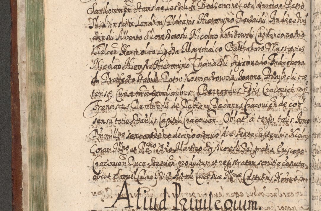 Zdjęcie nr 179 dla obiektu archiwalnego: Acta actorum, causarum spiritualium, civilium, criminalium, obligationum, quietationum, inscpritionum, cessionum, decimarum, testamentorum R. D. Martini Szyszkowski, episcopi Cracoviensis, ducis Severiensis in annis 1620 - 1623. Tomus secundus.