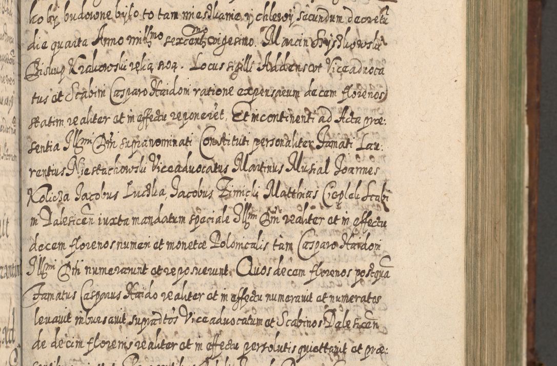 Zdjęcie nr 176 dla obiektu archiwalnego: Acta actorum, causarum spiritualium, civilium, criminalium, obligationum, quietationum, inscpritionum, cessionum, decimarum, testamentorum R. D. Martini Szyszkowski, episcopi Cracoviensis, ducis Severiensis in annis 1620 - 1623. Tomus secundus.