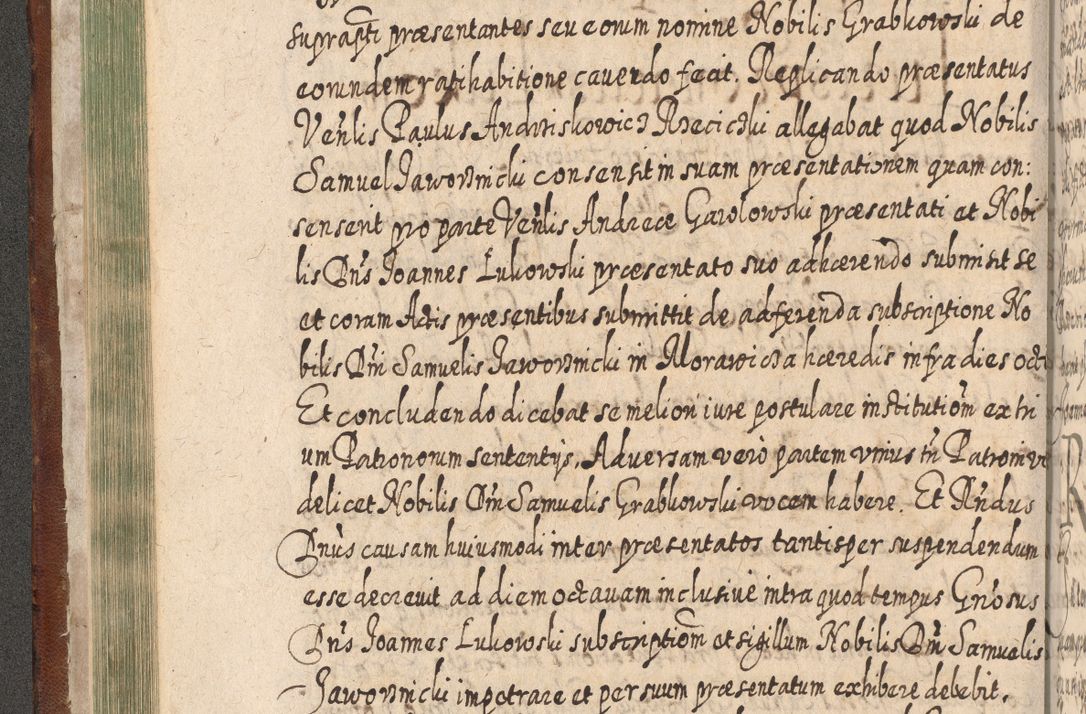 Zdjęcie nr 165 dla obiektu archiwalnego: Acta actorum, causarum spiritualium, civilium, criminalium, obligationum, quietationum, inscpritionum, cessionum, decimarum, testamentorum R. D. Martini Szyszkowski, episcopi Cracoviensis, ducis Severiensis in annis 1620 - 1623. Tomus secundus.