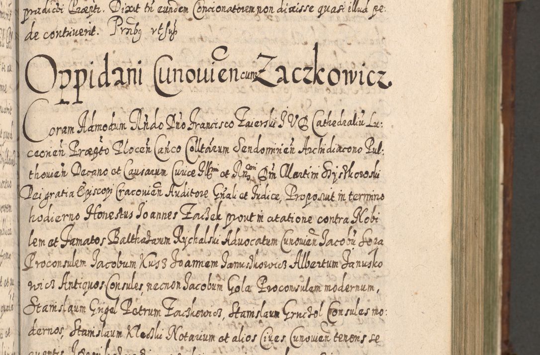 Zdjęcie nr 150 dla obiektu archiwalnego: Acta actorum, causarum spiritualium, civilium, criminalium, obligationum, quietationum, inscpritionum, cessionum, decimarum, testamentorum R. D. Martini Szyszkowski, episcopi Cracoviensis, ducis Severiensis in annis 1620 - 1623. Tomus secundus.