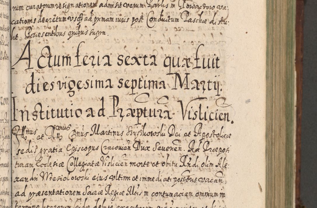 Zdjęcie nr 142 dla obiektu archiwalnego: Acta actorum, causarum spiritualium, civilium, criminalium, obligationum, quietationum, inscpritionum, cessionum, decimarum, testamentorum R. D. Martini Szyszkowski, episcopi Cracoviensis, ducis Severiensis in annis 1620 - 1623. Tomus secundus.