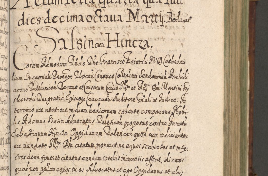 Zdjęcie nr 134 dla obiektu archiwalnego: Acta actorum, causarum spiritualium, civilium, criminalium, obligationum, quietationum, inscpritionum, cessionum, decimarum, testamentorum R. D. Martini Szyszkowski, episcopi Cracoviensis, ducis Severiensis in annis 1620 - 1623. Tomus secundus.