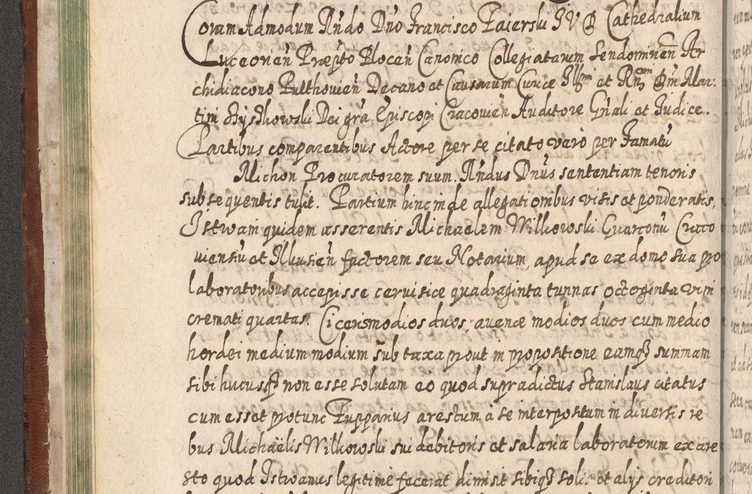 Zdjęcie nr 105 dla obiektu archiwalnego: Acta actorum, causarum spiritualium, civilium, criminalium, obligationum, quietationum, inscpritionum, cessionum, decimarum, testamentorum R. D. Martini Szyszkowski, episcopi Cracoviensis, ducis Severiensis in annis 1620 - 1623. Tomus secundus.