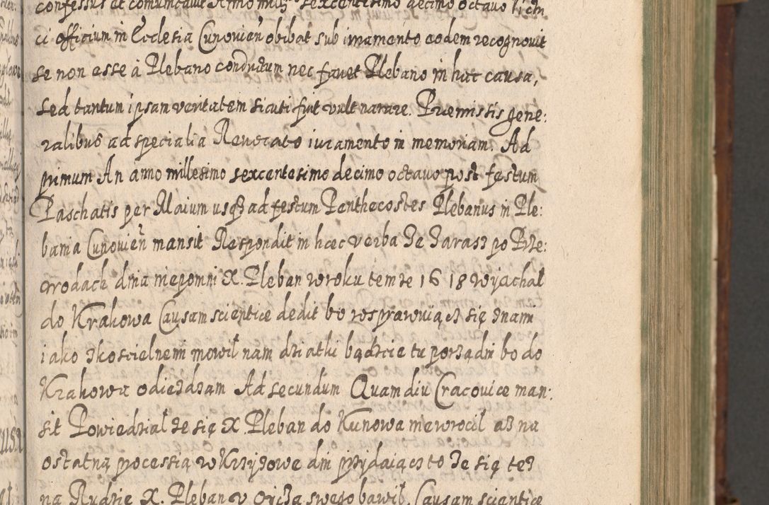 Zdjęcie nr 102 dla obiektu archiwalnego: Acta actorum, causarum spiritualium, civilium, criminalium, obligationum, quietationum, inscpritionum, cessionum, decimarum, testamentorum R. D. Martini Szyszkowski, episcopi Cracoviensis, ducis Severiensis in annis 1620 - 1623. Tomus secundus.