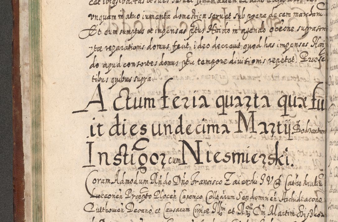 Zdjęcie nr 91 dla obiektu archiwalnego: Acta actorum, causarum spiritualium, civilium, criminalium, obligationum, quietationum, inscpritionum, cessionum, decimarum, testamentorum R. D. Martini Szyszkowski, episcopi Cracoviensis, ducis Severiensis in annis 1620 - 1623. Tomus secundus.