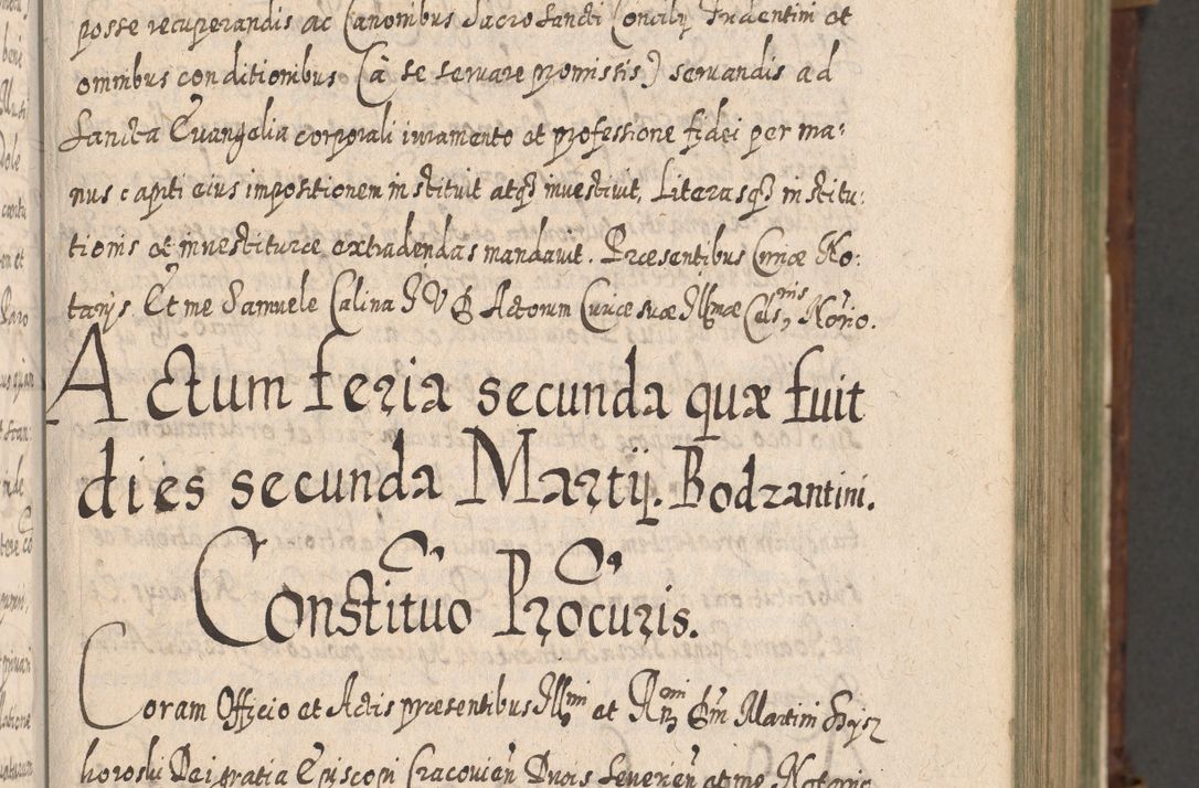 Zdjęcie nr 76 dla obiektu archiwalnego: Acta actorum, causarum spiritualium, civilium, criminalium, obligationum, quietationum, inscpritionum, cessionum, decimarum, testamentorum R. D. Martini Szyszkowski, episcopi Cracoviensis, ducis Severiensis in annis 1620 - 1623. Tomus secundus.