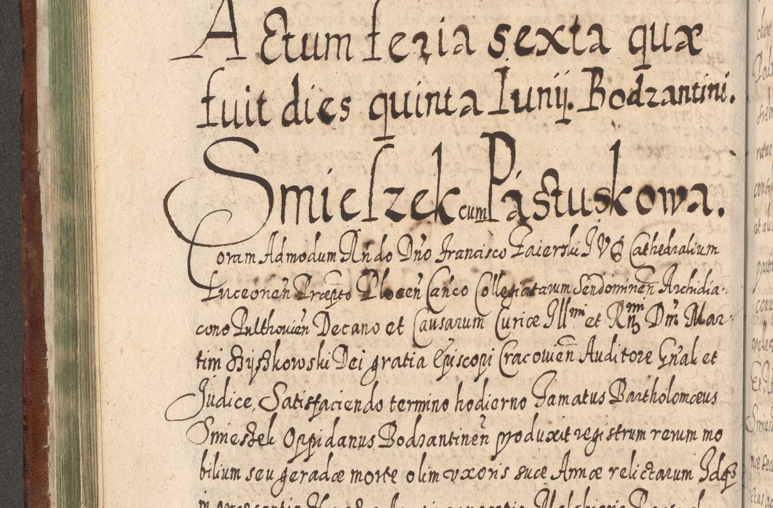 Zdjęcie nr 271 dla obiektu archiwalnego: Acta actorum, causarum spiritualium, civilium, criminalium, obligationum, quietationum, inscpritionum, cessionum, decimarum, testamentorum R. D. Martini Szyszkowski, episcopi Cracoviensis, ducis Severiensis in annis 1620 - 1623. Tomus secundus.