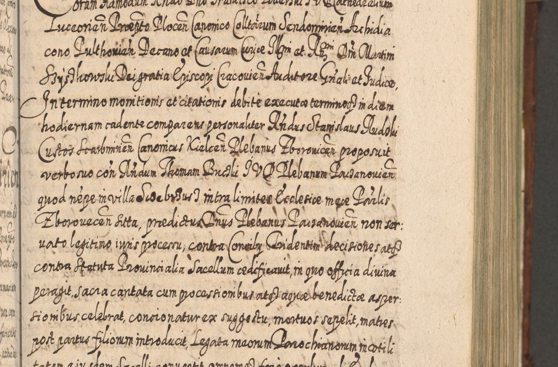 Zdjęcie nr 260 dla obiektu archiwalnego: Acta actorum, causarum spiritualium, civilium, criminalium, obligationum, quietationum, inscpritionum, cessionum, decimarum, testamentorum R. D. Martini Szyszkowski, episcopi Cracoviensis, ducis Severiensis in annis 1620 - 1623. Tomus secundus.