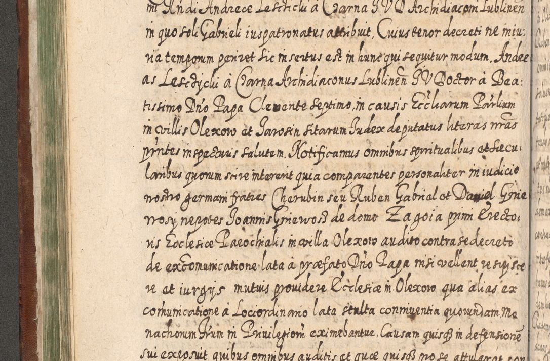 Zdjęcie nr 257 dla obiektu archiwalnego: Acta actorum, causarum spiritualium, civilium, criminalium, obligationum, quietationum, inscpritionum, cessionum, decimarum, testamentorum R. D. Martini Szyszkowski, episcopi Cracoviensis, ducis Severiensis in annis 1620 - 1623. Tomus secundus.