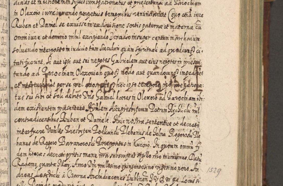 Zdjęcie nr 258 dla obiektu archiwalnego: Acta actorum, causarum spiritualium, civilium, criminalium, obligationum, quietationum, inscpritionum, cessionum, decimarum, testamentorum R. D. Martini Szyszkowski, episcopi Cracoviensis, ducis Severiensis in annis 1620 - 1623. Tomus secundus.