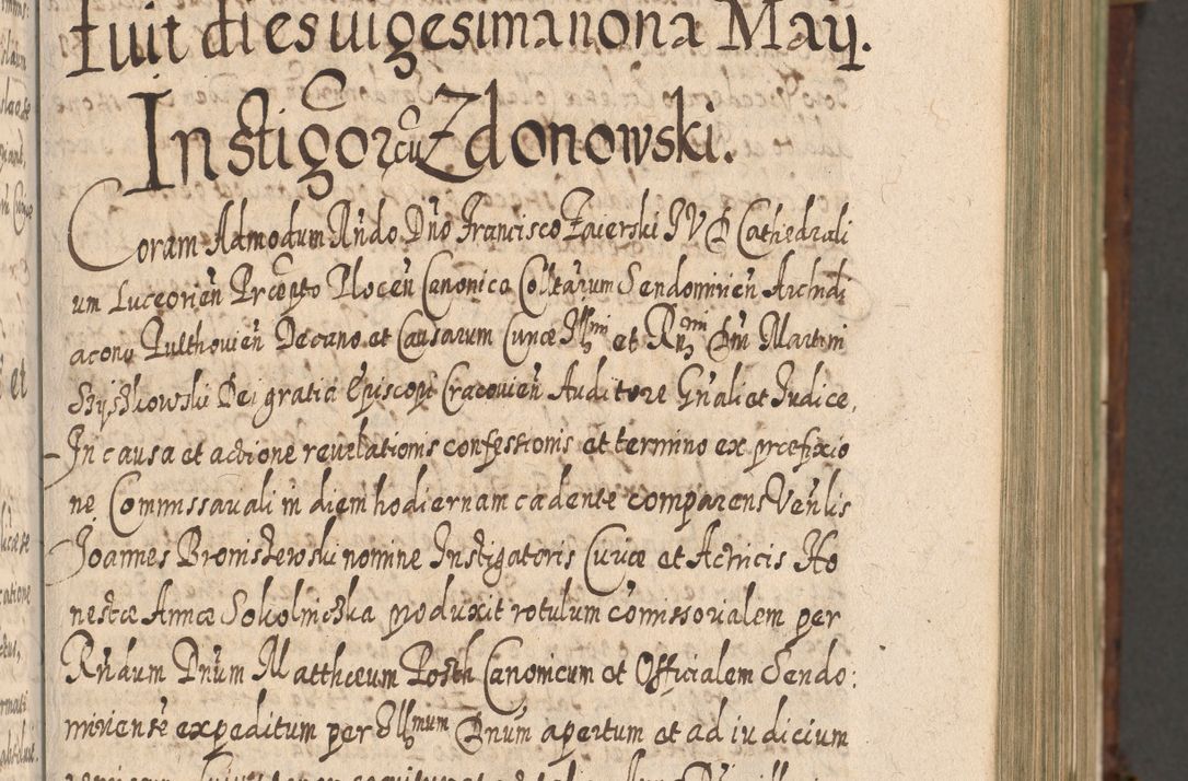 Zdjęcie nr 242 dla obiektu archiwalnego: Acta actorum, causarum spiritualium, civilium, criminalium, obligationum, quietationum, inscpritionum, cessionum, decimarum, testamentorum R. D. Martini Szyszkowski, episcopi Cracoviensis, ducis Severiensis in annis 1620 - 1623. Tomus secundus.