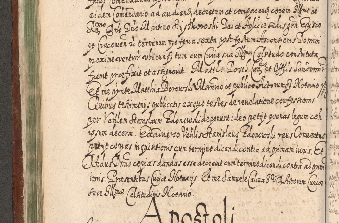 Zdjęcie nr 247 dla obiektu archiwalnego: Acta actorum, causarum spiritualium, civilium, criminalium, obligationum, quietationum, inscpritionum, cessionum, decimarum, testamentorum R. D. Martini Szyszkowski, episcopi Cracoviensis, ducis Severiensis in annis 1620 - 1623. Tomus secundus.