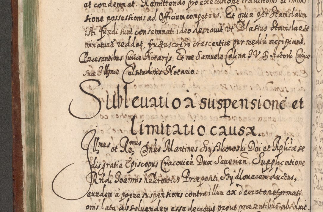 Zdjęcie nr 241 dla obiektu archiwalnego: Acta actorum, causarum spiritualium, civilium, criminalium, obligationum, quietationum, inscpritionum, cessionum, decimarum, testamentorum R. D. Martini Szyszkowski, episcopi Cracoviensis, ducis Severiensis in annis 1620 - 1623. Tomus secundus.