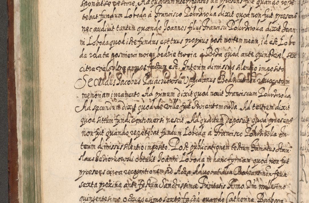 Zdjęcie nr 235 dla obiektu archiwalnego: Acta actorum, causarum spiritualium, civilium, criminalium, obligationum, quietationum, inscpritionum, cessionum, decimarum, testamentorum R. D. Martini Szyszkowski, episcopi Cracoviensis, ducis Severiensis in annis 1620 - 1623. Tomus secundus.