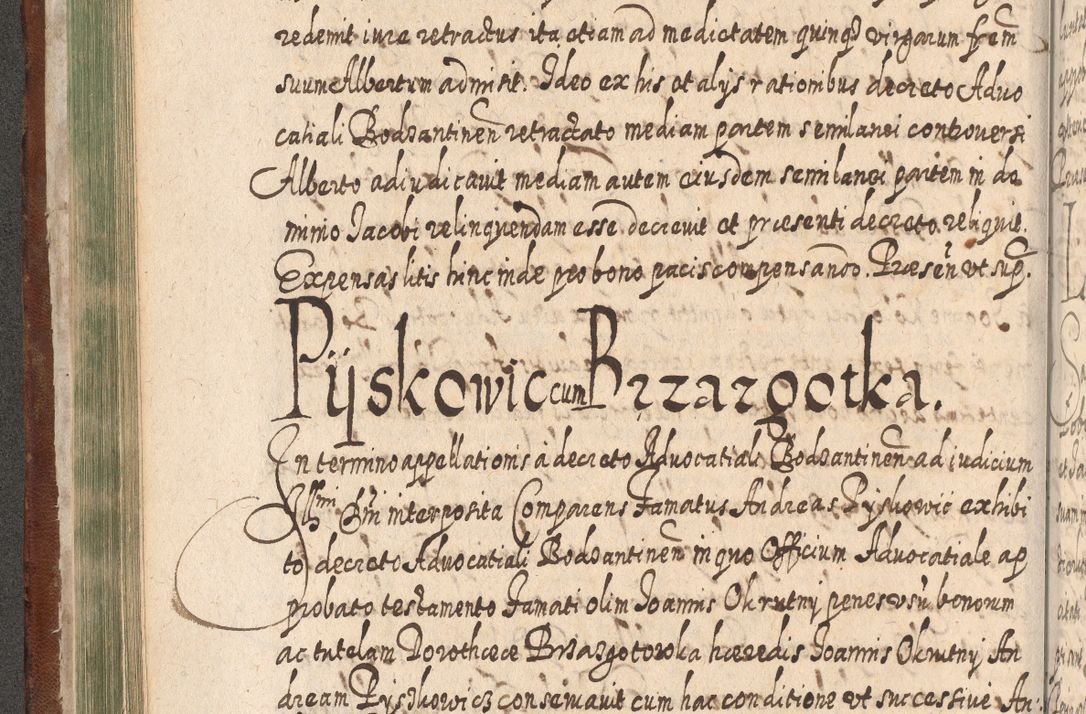 Zdjęcie nr 233 dla obiektu archiwalnego: Acta actorum, causarum spiritualium, civilium, criminalium, obligationum, quietationum, inscpritionum, cessionum, decimarum, testamentorum R. D. Martini Szyszkowski, episcopi Cracoviensis, ducis Severiensis in annis 1620 - 1623. Tomus secundus.