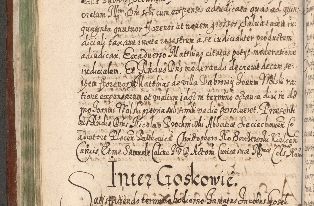Zdjęcie nr 231 dla obiektu archiwalnego: Acta actorum, causarum spiritualium, civilium, criminalium, obligationum, quietationum, inscpritionum, cessionum, decimarum, testamentorum R. D. Martini Szyszkowski, episcopi Cracoviensis, ducis Severiensis in annis 1620 - 1623. Tomus secundus.