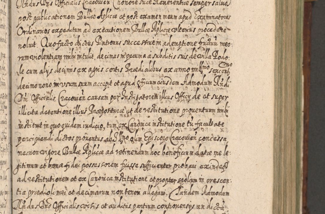 Zdjęcie nr 222 dla obiektu archiwalnego: Acta actorum, causarum spiritualium, civilium, criminalium, obligationum, quietationum, inscpritionum, cessionum, decimarum, testamentorum R. D. Martini Szyszkowski, episcopi Cracoviensis, ducis Severiensis in annis 1620 - 1623. Tomus secundus.