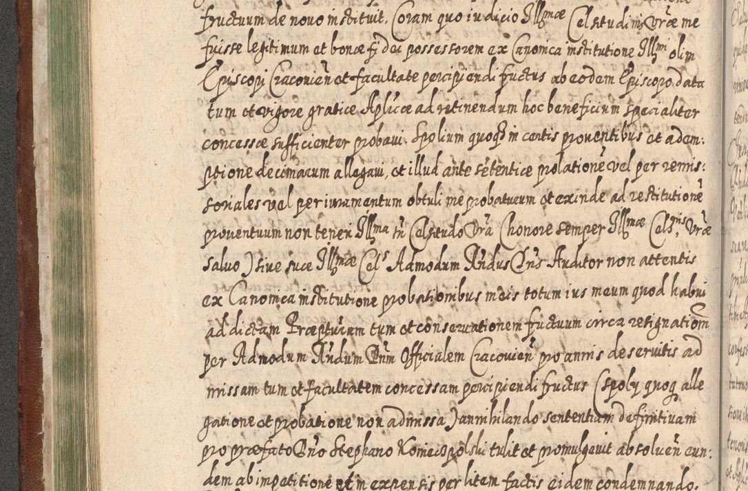 Zdjęcie nr 223 dla obiektu archiwalnego: Acta actorum, causarum spiritualium, civilium, criminalium, obligationum, quietationum, inscpritionum, cessionum, decimarum, testamentorum R. D. Martini Szyszkowski, episcopi Cracoviensis, ducis Severiensis in annis 1620 - 1623. Tomus secundus.