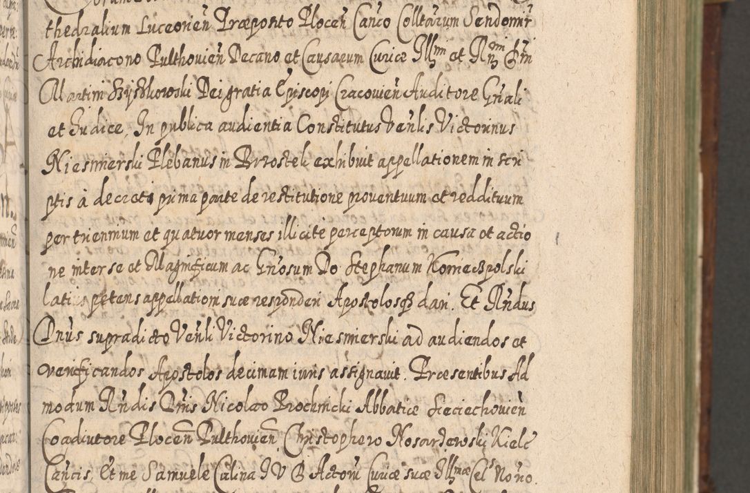 Zdjęcie nr 220 dla obiektu archiwalnego: Acta actorum, causarum spiritualium, civilium, criminalium, obligationum, quietationum, inscpritionum, cessionum, decimarum, testamentorum R. D. Martini Szyszkowski, episcopi Cracoviensis, ducis Severiensis in annis 1620 - 1623. Tomus secundus.