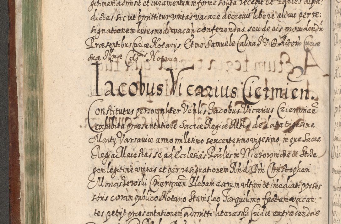Zdjęcie nr 219 dla obiektu archiwalnego: Acta actorum, causarum spiritualium, civilium, criminalium, obligationum, quietationum, inscpritionum, cessionum, decimarum, testamentorum R. D. Martini Szyszkowski, episcopi Cracoviensis, ducis Severiensis in annis 1620 - 1623. Tomus secundus.