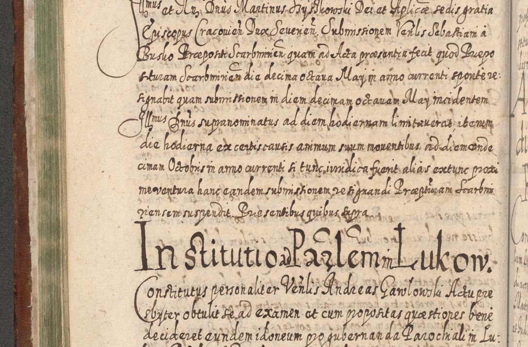 Zdjęcie nr 217 dla obiektu archiwalnego: Acta actorum, causarum spiritualium, civilium, criminalium, obligationum, quietationum, inscpritionum, cessionum, decimarum, testamentorum R. D. Martini Szyszkowski, episcopi Cracoviensis, ducis Severiensis in annis 1620 - 1623. Tomus secundus.