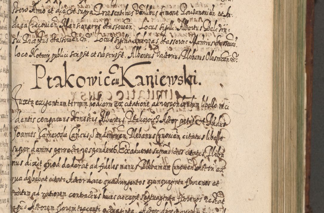 Zdjęcie nr 404 dla obiektu archiwalnego: Acta actorum, causarum spiritualium, civilium, criminalium, obligationum, quietationum, inscpritionum, cessionum, decimarum, testamentorum R. D. Martini Szyszkowski, episcopi Cracoviensis, ducis Severiensis in annis 1620 - 1623. Tomus secundus.