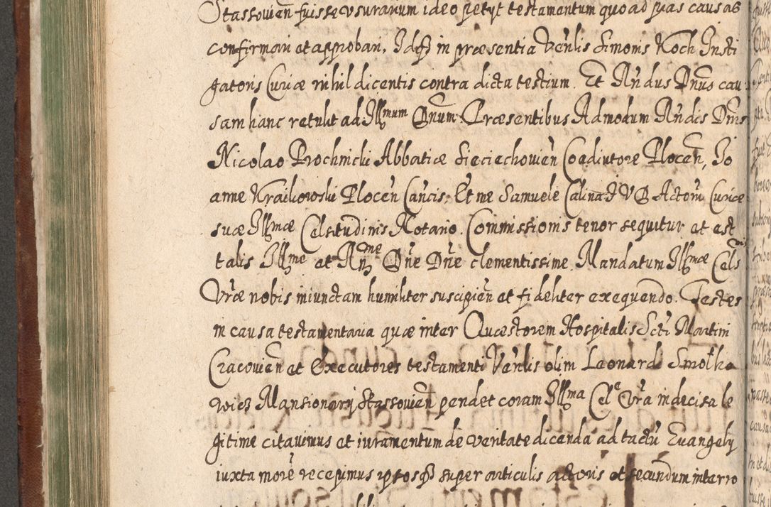 Zdjęcie nr 401 dla obiektu archiwalnego: Acta actorum, causarum spiritualium, civilium, criminalium, obligationum, quietationum, inscpritionum, cessionum, decimarum, testamentorum R. D. Martini Szyszkowski, episcopi Cracoviensis, ducis Severiensis in annis 1620 - 1623. Tomus secundus.