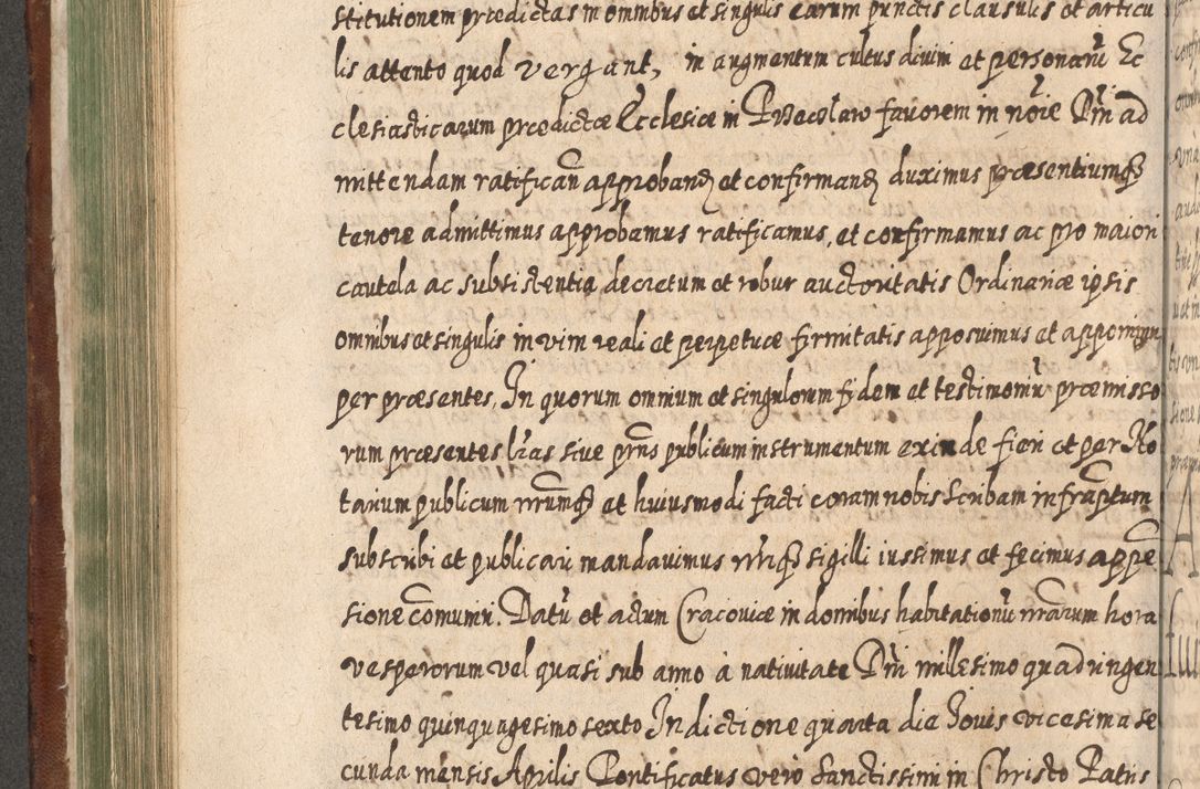 Zdjęcie nr 399 dla obiektu archiwalnego: Acta actorum, causarum spiritualium, civilium, criminalium, obligationum, quietationum, inscpritionum, cessionum, decimarum, testamentorum R. D. Martini Szyszkowski, episcopi Cracoviensis, ducis Severiensis in annis 1620 - 1623. Tomus secundus.