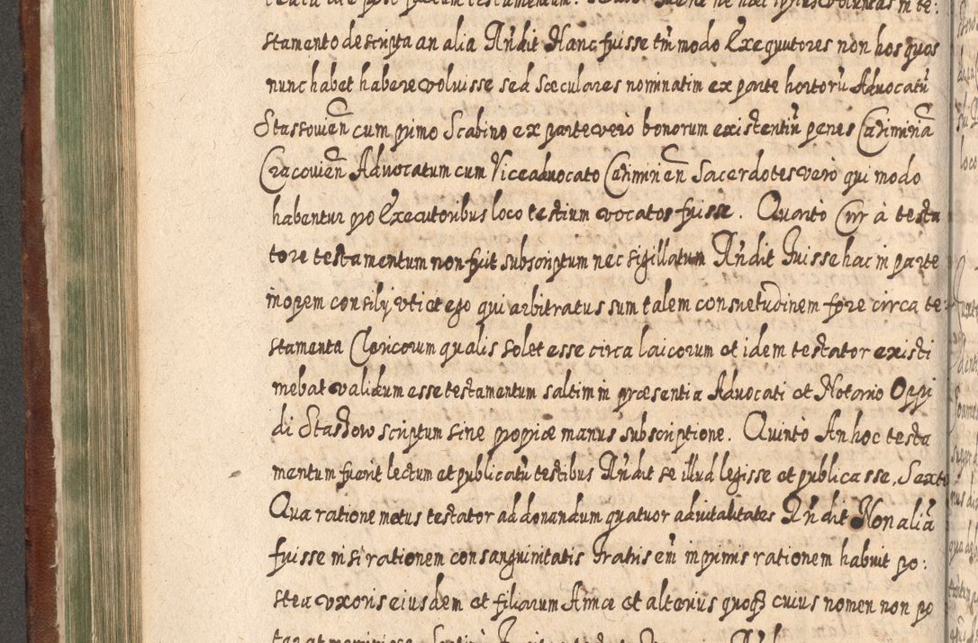 Zdjęcie nr 403 dla obiektu archiwalnego: Acta actorum, causarum spiritualium, civilium, criminalium, obligationum, quietationum, inscpritionum, cessionum, decimarum, testamentorum R. D. Martini Szyszkowski, episcopi Cracoviensis, ducis Severiensis in annis 1620 - 1623. Tomus secundus.