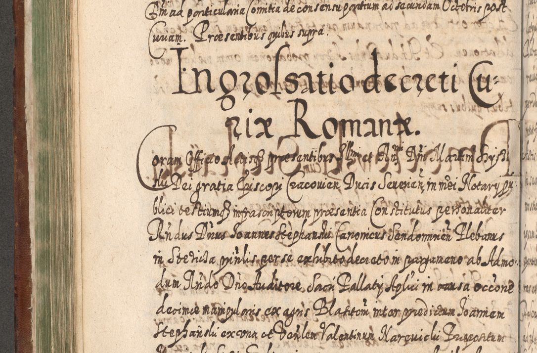 Zdjęcie nr 387 dla obiektu archiwalnego: Acta actorum, causarum spiritualium, civilium, criminalium, obligationum, quietationum, inscpritionum, cessionum, decimarum, testamentorum R. D. Martini Szyszkowski, episcopi Cracoviensis, ducis Severiensis in annis 1620 - 1623. Tomus secundus.