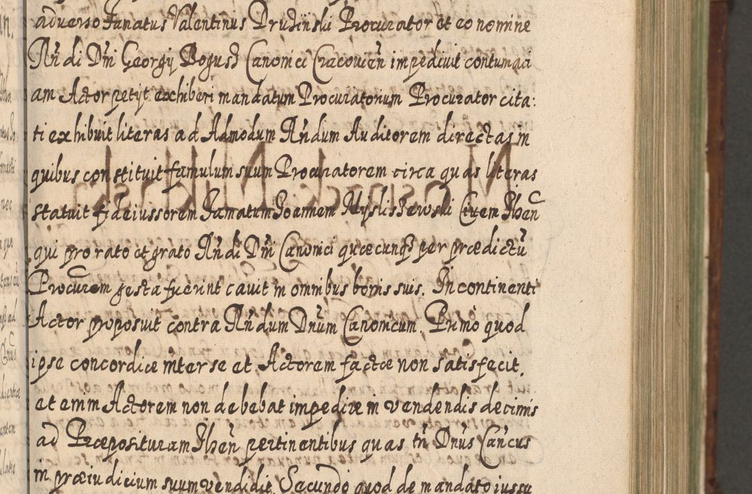 Zdjęcie nr 384 dla obiektu archiwalnego: Acta actorum, causarum spiritualium, civilium, criminalium, obligationum, quietationum, inscpritionum, cessionum, decimarum, testamentorum R. D. Martini Szyszkowski, episcopi Cracoviensis, ducis Severiensis in annis 1620 - 1623. Tomus secundus.