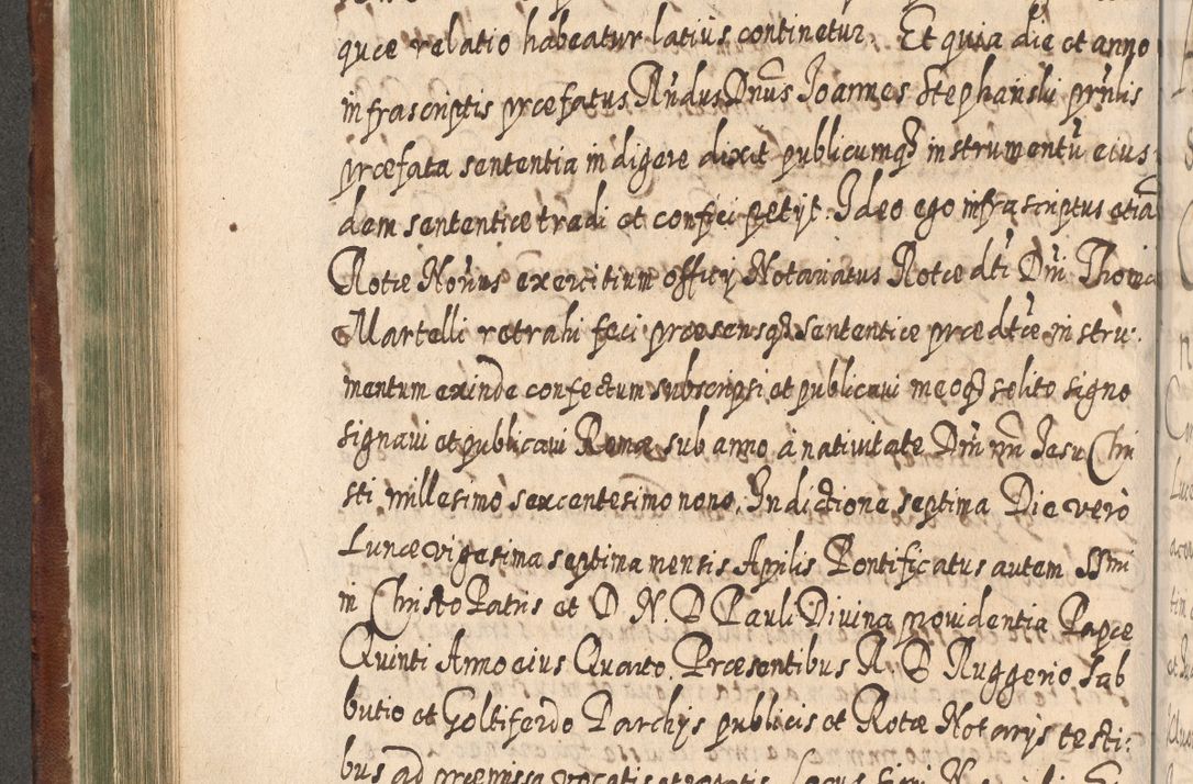 Zdjęcie nr 391 dla obiektu archiwalnego: Acta actorum, causarum spiritualium, civilium, criminalium, obligationum, quietationum, inscpritionum, cessionum, decimarum, testamentorum R. D. Martini Szyszkowski, episcopi Cracoviensis, ducis Severiensis in annis 1620 - 1623. Tomus secundus.