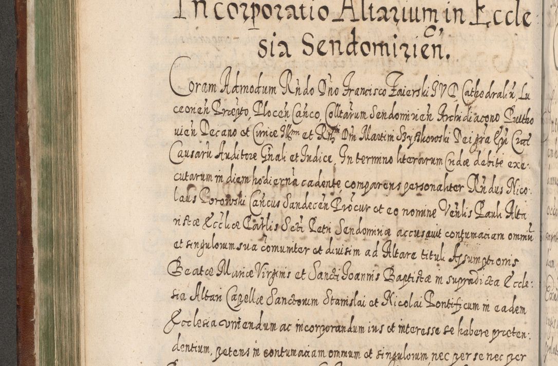 Zdjęcie nr 381 dla obiektu archiwalnego: Acta actorum, causarum spiritualium, civilium, criminalium, obligationum, quietationum, inscpritionum, cessionum, decimarum, testamentorum R. D. Martini Szyszkowski, episcopi Cracoviensis, ducis Severiensis in annis 1620 - 1623. Tomus secundus.