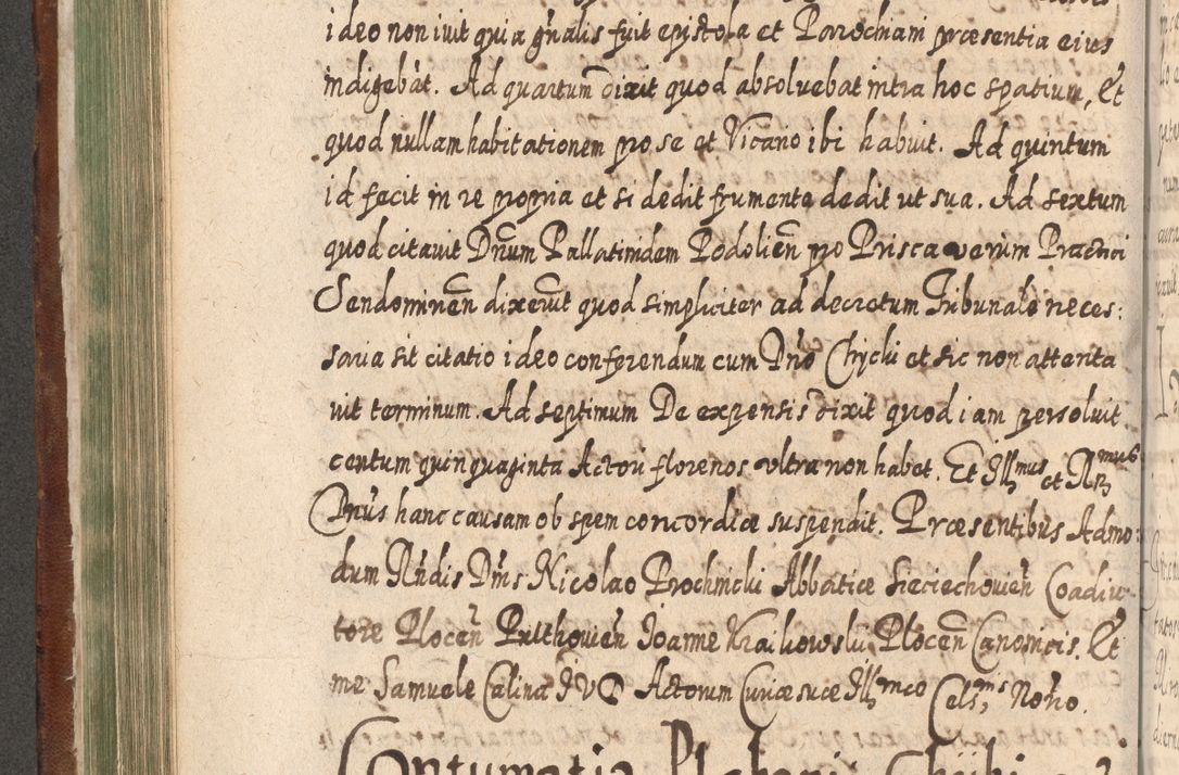 Zdjęcie nr 379 dla obiektu archiwalnego: Acta actorum, causarum spiritualium, civilium, criminalium, obligationum, quietationum, inscpritionum, cessionum, decimarum, testamentorum R. D. Martini Szyszkowski, episcopi Cracoviensis, ducis Severiensis in annis 1620 - 1623. Tomus secundus.