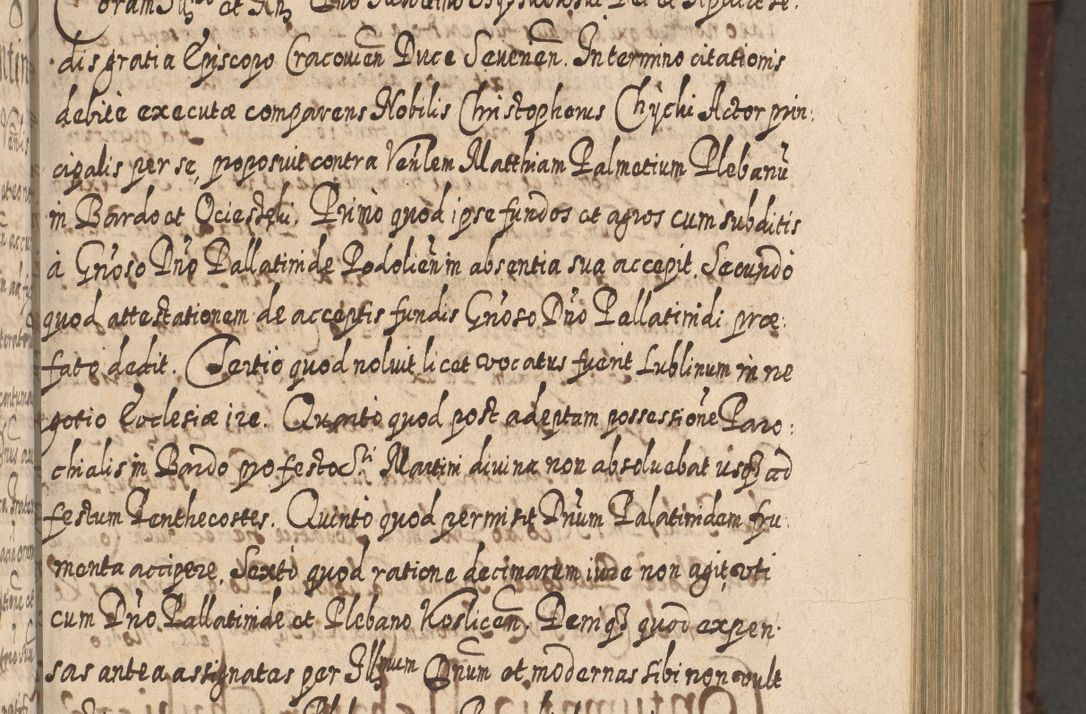 Zdjęcie nr 378 dla obiektu archiwalnego: Acta actorum, causarum spiritualium, civilium, criminalium, obligationum, quietationum, inscpritionum, cessionum, decimarum, testamentorum R. D. Martini Szyszkowski, episcopi Cracoviensis, ducis Severiensis in annis 1620 - 1623. Tomus secundus.