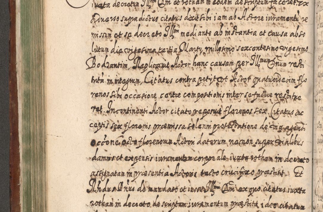 Zdjęcie nr 375 dla obiektu archiwalnego: Acta actorum, causarum spiritualium, civilium, criminalium, obligationum, quietationum, inscpritionum, cessionum, decimarum, testamentorum R. D. Martini Szyszkowski, episcopi Cracoviensis, ducis Severiensis in annis 1620 - 1623. Tomus secundus.